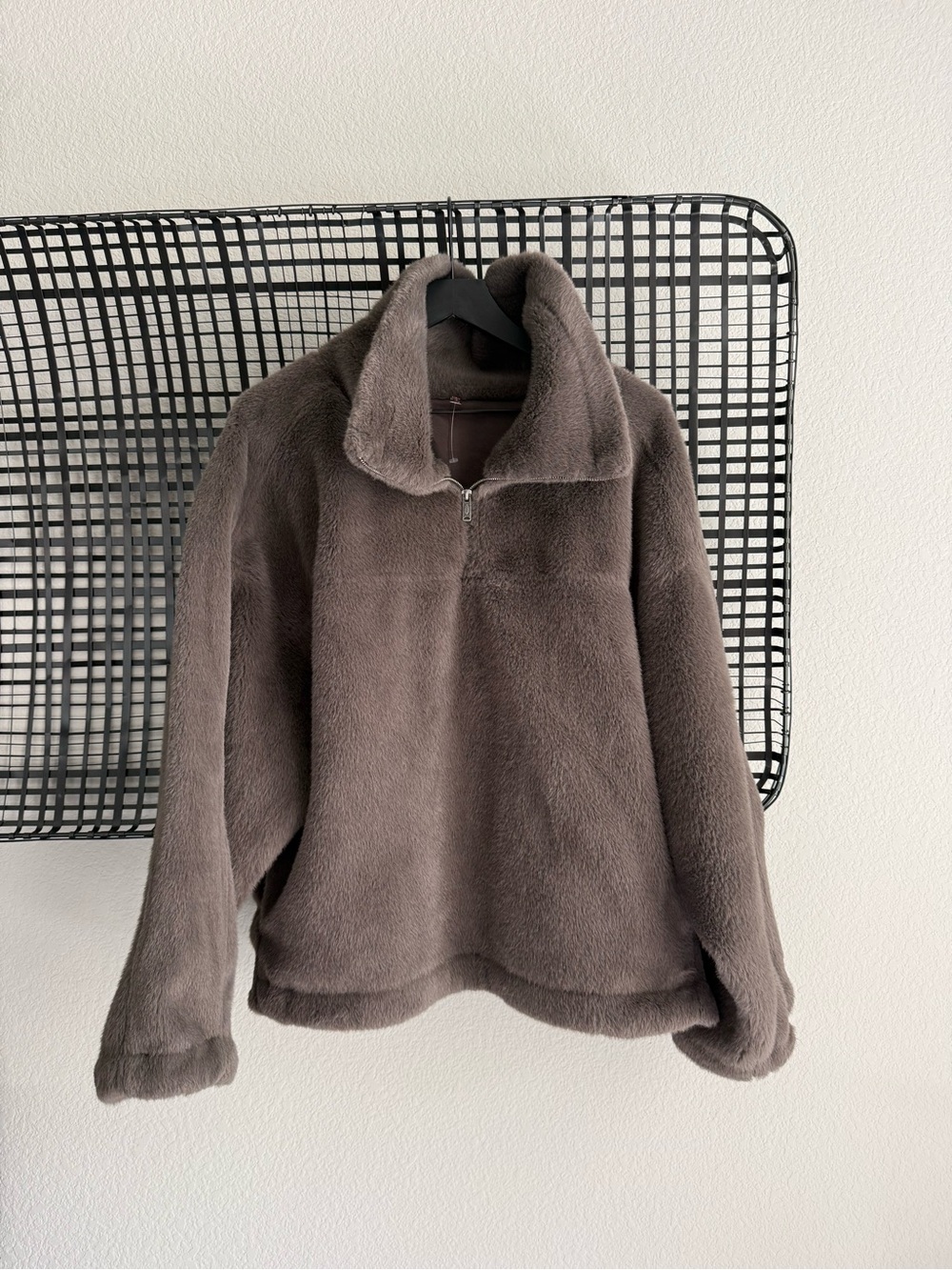 Free people Alpine Faux Fur Half-Zip - Picture 2 of 6